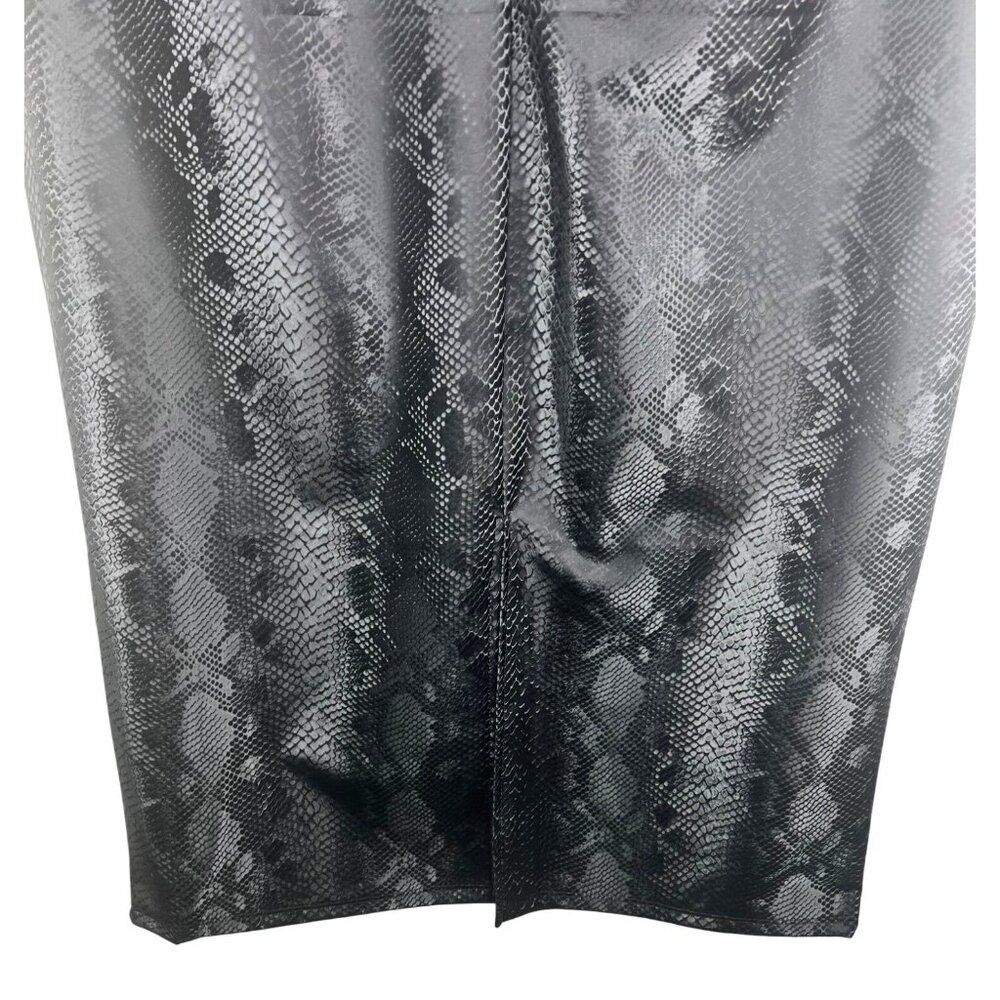 Madden Girl Black Faux Snakeskin Sleeveless Bodycon Dress 2X - Picture 9 of 14